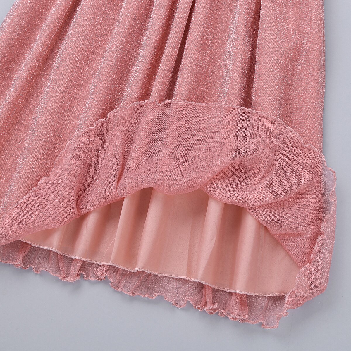 IEFiEL Nette Blume Mädchen Kleid Ärmellose Pailletten Floral Spitze Glänzenden Kleid Kinder Kinder Erste Kommunion Partei Sommer Kleider