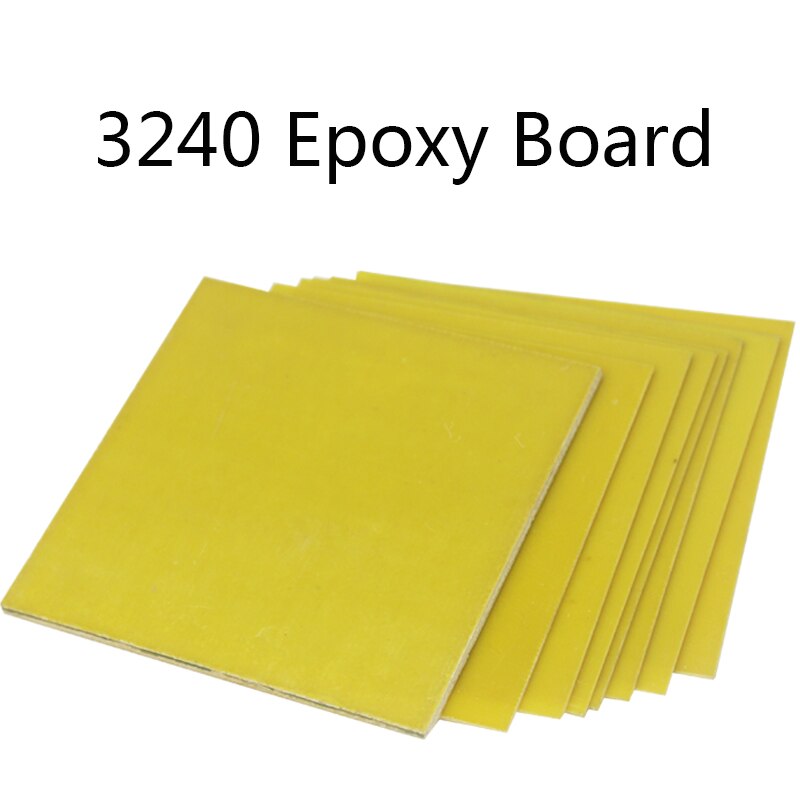 3240 Epoxy Board High Temperature Resistant Fiberglass Fiber Glass Sheet DIY Insulation Electrical Board 300x300mm 1-8mm Thick