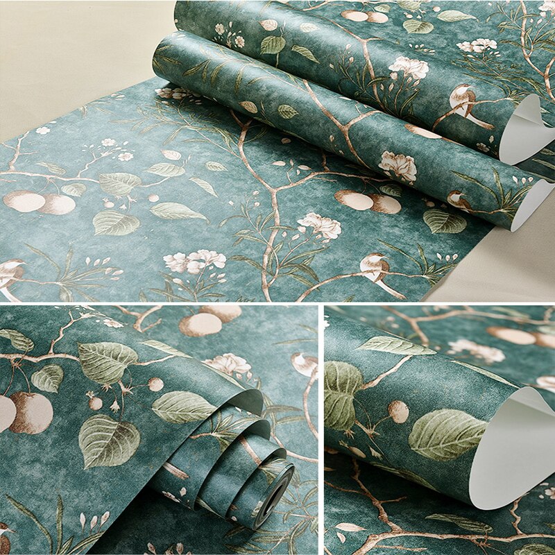 Dark Green 10M Self Adhesive Wallpaper Modern Nordic Solid Color Peel and Stick Wall Paper Removable Contact Paper: CX1005