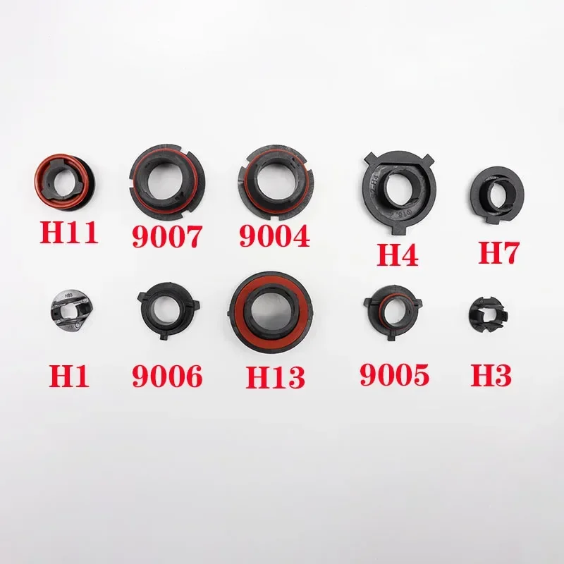 1 Pair Car LED headlights Adapter Holder Base for H7 H4 H3 H1 H11 H13 9004 9005 HB3 9006 HB4 9007 Headlamp Retainer Socket