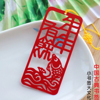 Metalen blauw en wit porselein chinese klassieke stijl paperclips grappige kawaii bladwijzer briefpapier markeerclip kinderen: J