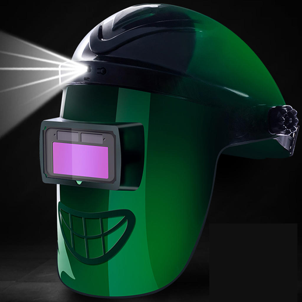 Size Aanpassing Solar Auto Donkerder Elektrisch Lassen Helm Externe Led Licht Bereik 9-13