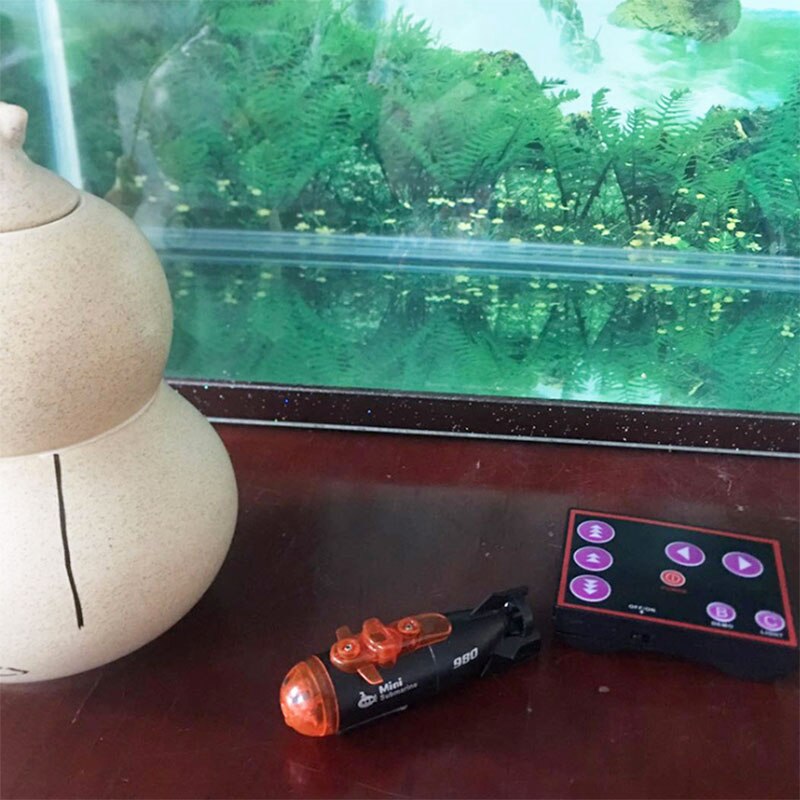 Mini Remote Control Submarine Toy Boat Model Remote Control Boat Children's Novel Underwater Toys