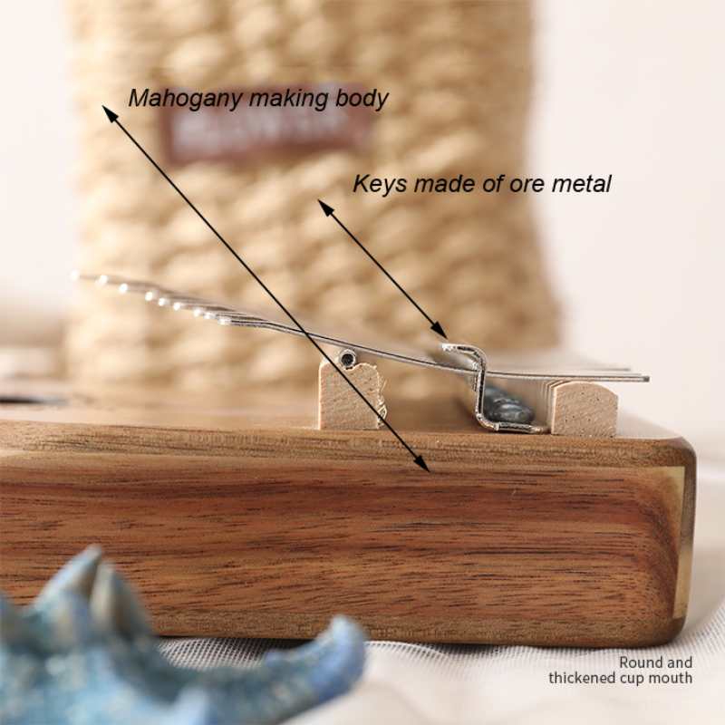 17 Keys Kalimba mahogany body Thumb Piano Portable Finger Piano Kalimba Made By Single Board High Wood Mahogany