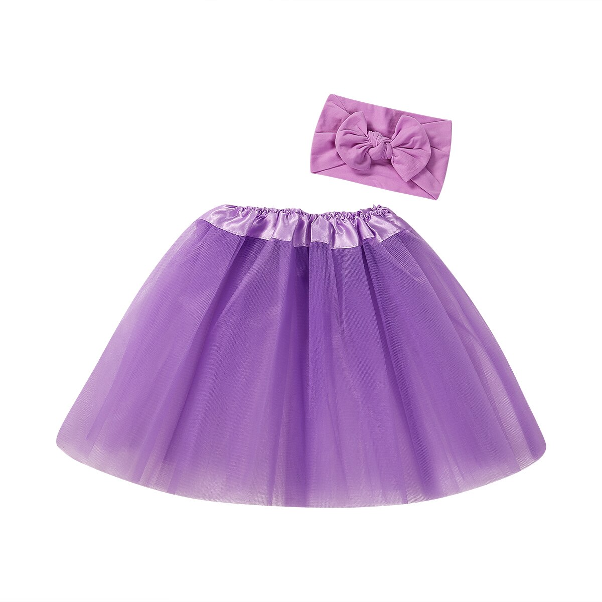 Citgeett Zomer Solid Leuke Peuter Pasgeboren Baby Meisje Tutu Rok &amp; Hoofdband Photo Prop Kostuum Leuke Outfit: B