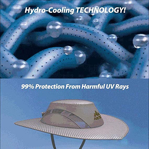 Arctic Cap Cooling Ice Cap Sunscreen Hydro Cooling Bucket Hat Arctic Hat with UV Protection Keeps you Cool