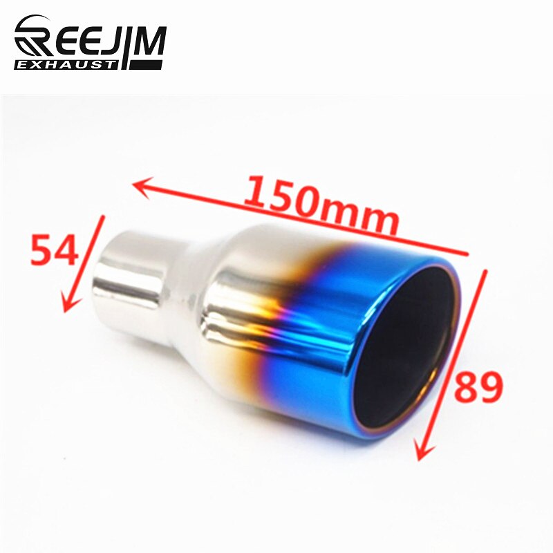 Universele uitlaattip van roestvrij staal van 2 '' inch voor auto's