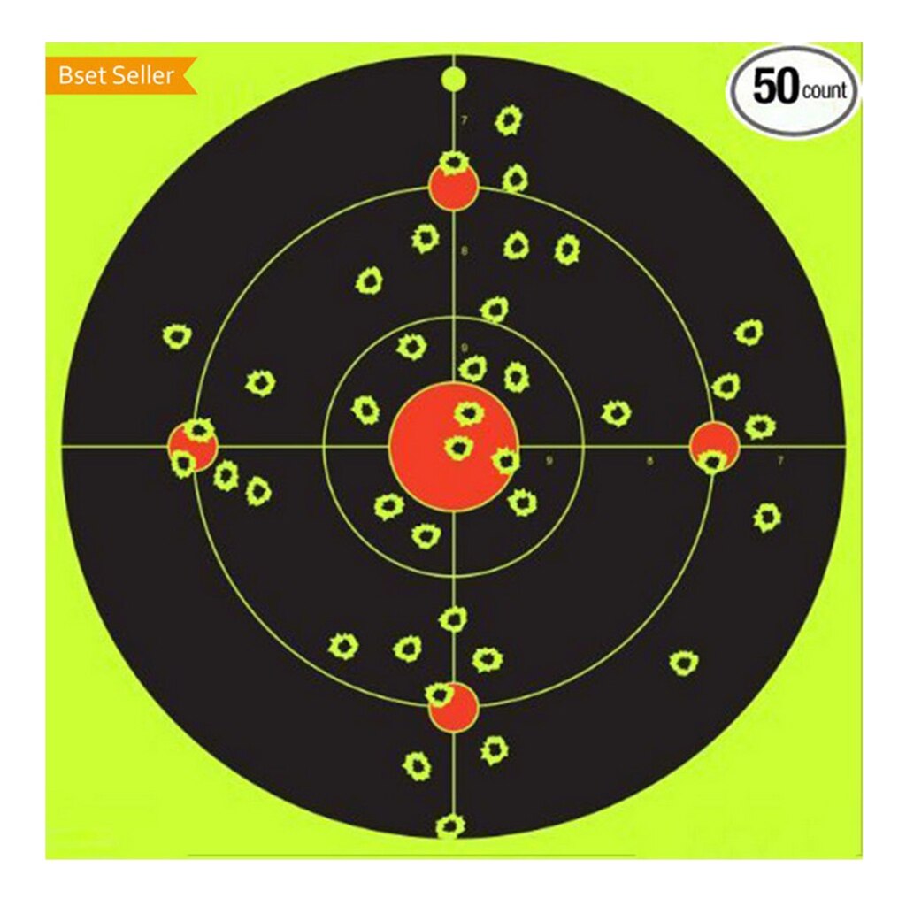 10pcs Fluorescent Target Shoot Arrow Archery Pasters
