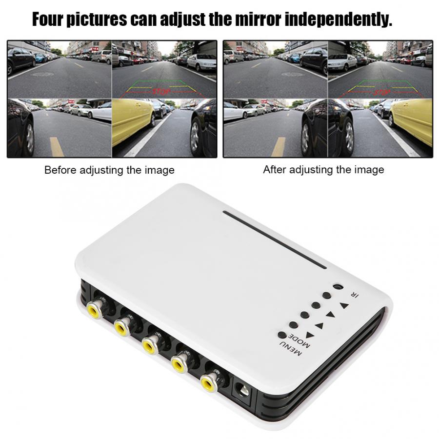 CCTV Video Splitter Umschalter Kamera Prozessor System Bausatz 4 Kanal Mit BNC Adapter Video mischer