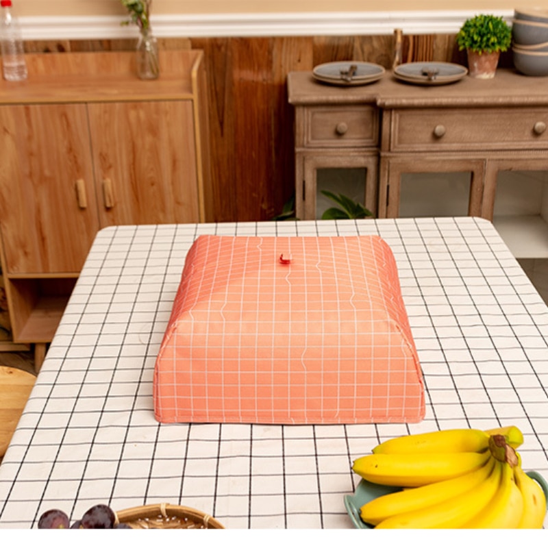 Foldable Food Covers Keep Warm Aluminum Foil Thermal Food Dust Cover Dishes Insulation Useful Kitchen Gadgets Accessories