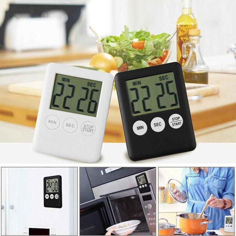 Large Digital LCD Kitchen Cooking Timer Count-Down Up Clock Alarm Magnetic Kitchen Timers Kitchen Tools