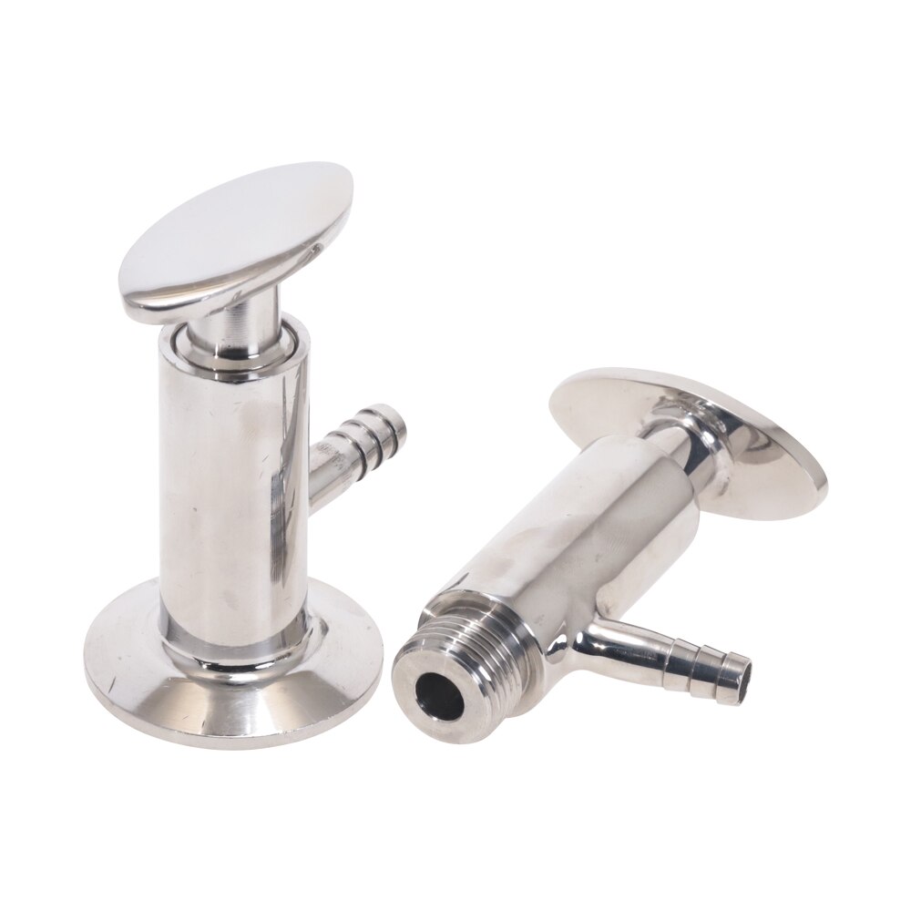 50.5mm Ferrule OD 304 Stainless Steel Sanitary Sampling Valve Fit 1/2" 1.5" Tri Clamp