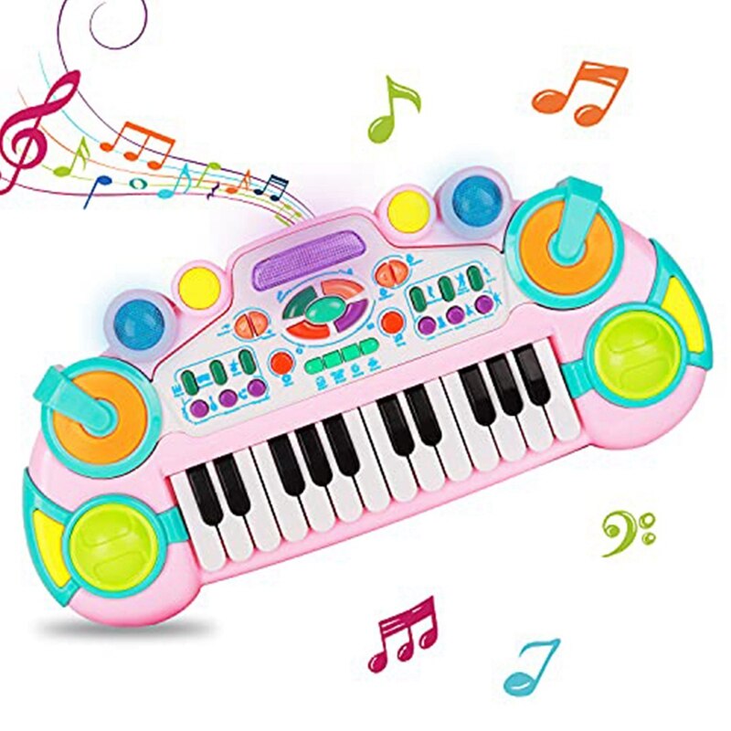 Peuter Keyboard Piano 24-Key Kinderen Piano Speelgoed Multifunctionele Muzikale Speelgoed Voor Jonge Kinderen Jongens En Meisjes
