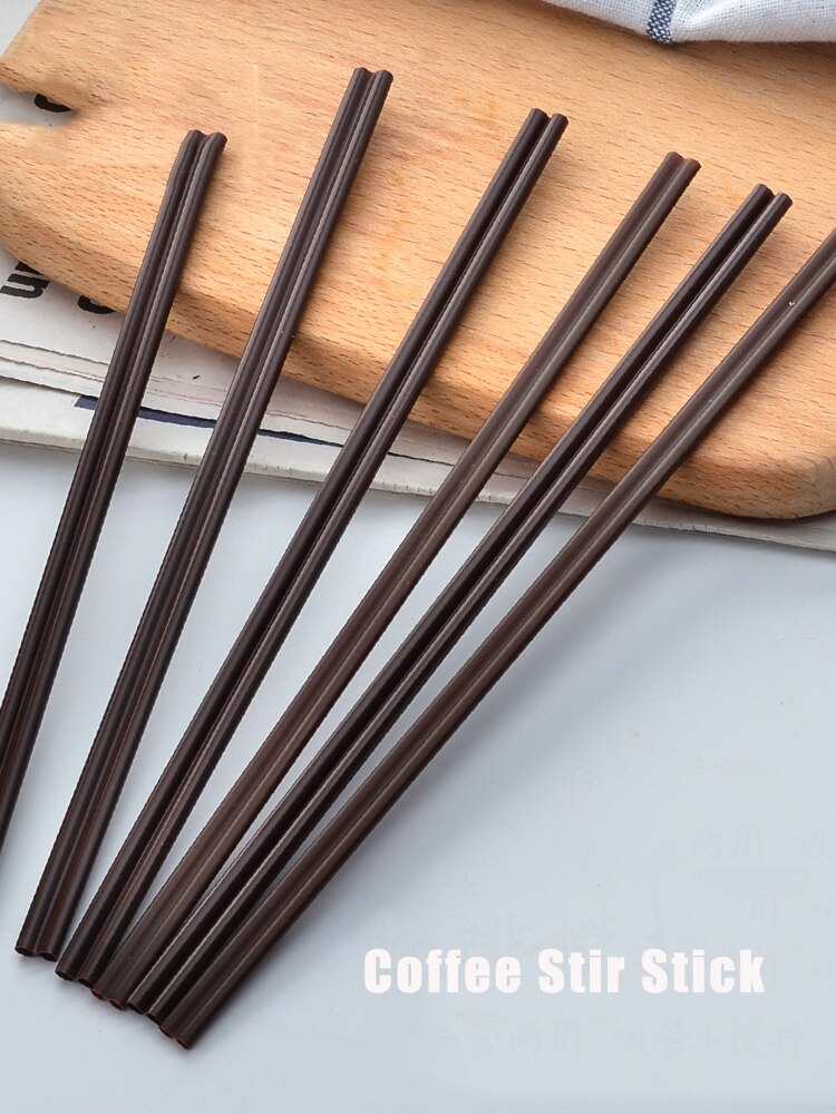 100Pcs/lot Individual Package Wooden Plastic Coffee Stir Stick Drink Disposable Stir Stick Milk Stir Stick Coffee Shop Bar