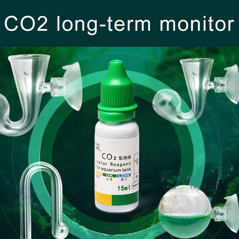Aquarium Kooldioxide Verkleuring Duurzaam 15Ml CO2 Ph Detectie Ph Duurzaam Wit Aquarium CO2 Tool Duurzaam 15Ml