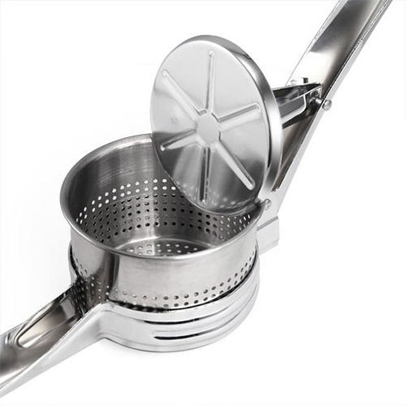 Stainless Steel Potato Press Water Squeezer Potato Masher Manual Juicer Pumpkin Mud Potato Blender