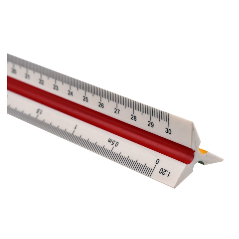 1:20 1:25 1:50 1:75 1:100 1:125 Plastic Triangular Scale Ruler