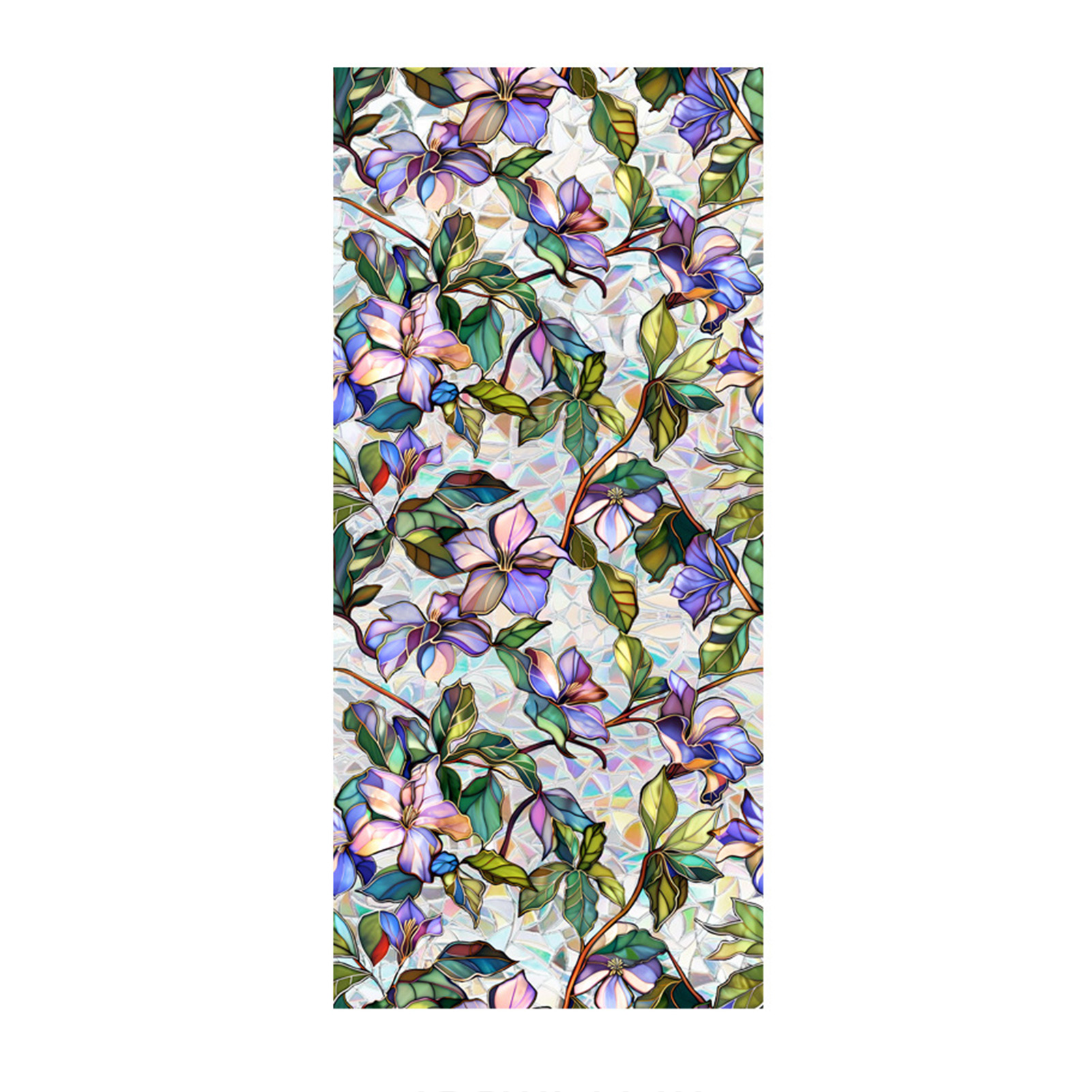 Stained Glass Static Window Privacy Film Sun Blocking Glass Cling Waterproof PVC Home Bathroom Window Covering Film Sticker