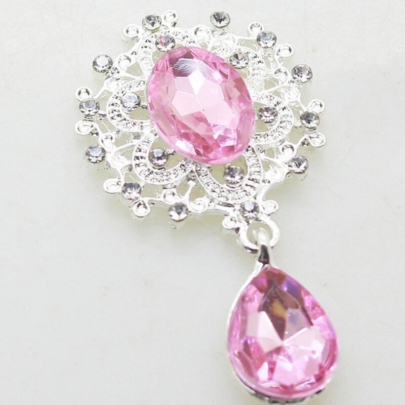 45*25mm Acrylic Rhinestone Brooch 10pcs/Set of Crystal Jewelry Gorgeous Wedding Decoration: 13