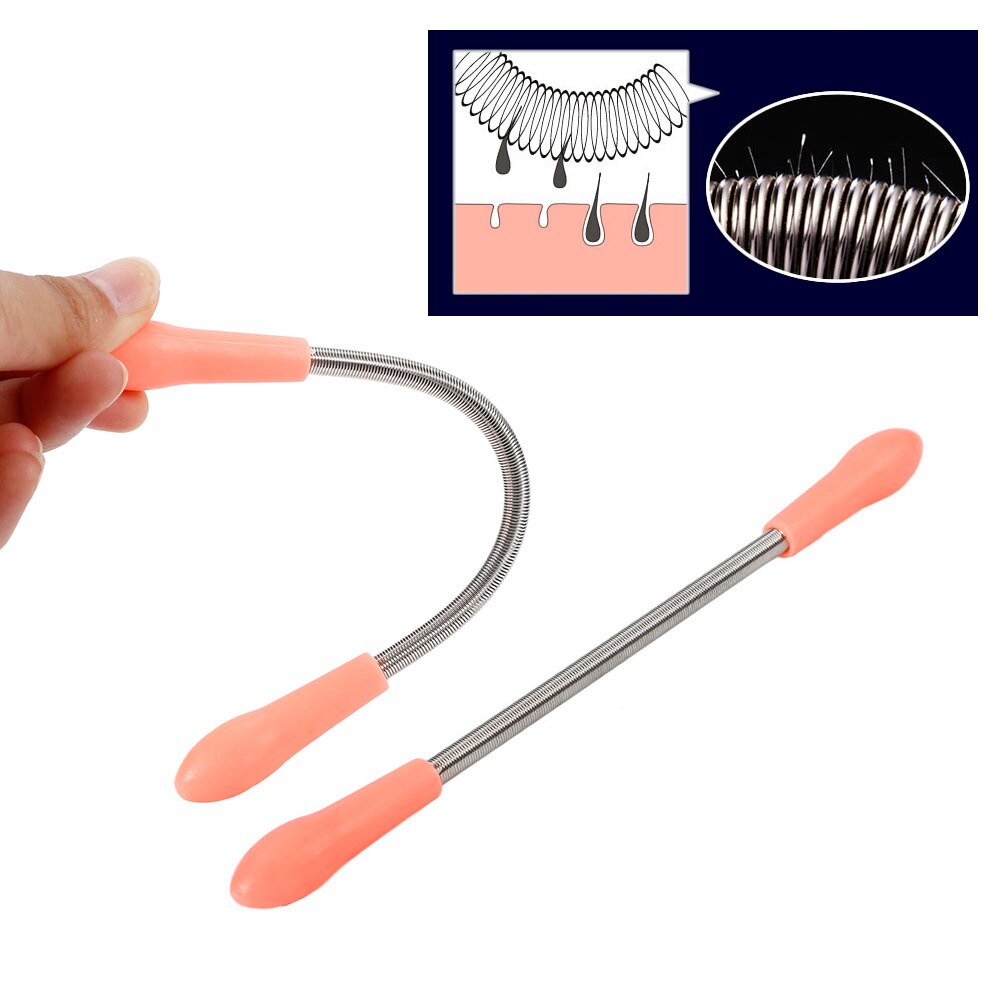 1pcs Facial Cleaning Stick Face Hair Removal Device Delicate Micro Spring Manual Epilator Depilation Shaving For Women