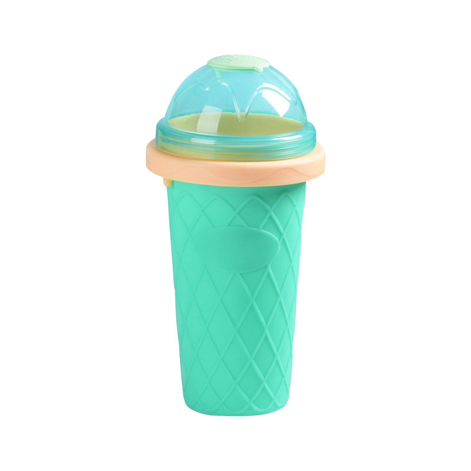 Slush Smoothie Cup Reusable Mug Cooling Maker Quick Frozen Magic Squeeze Ice Cream DIY Durable Milkshake Tool Pinch Homemade: C(Mint Green)