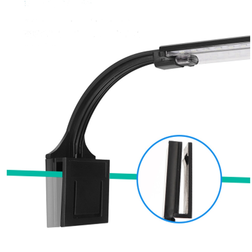 Led akvaario valaistus 5w clip-on kevyt aqua nano kala tuoreita kasveja säiliöt