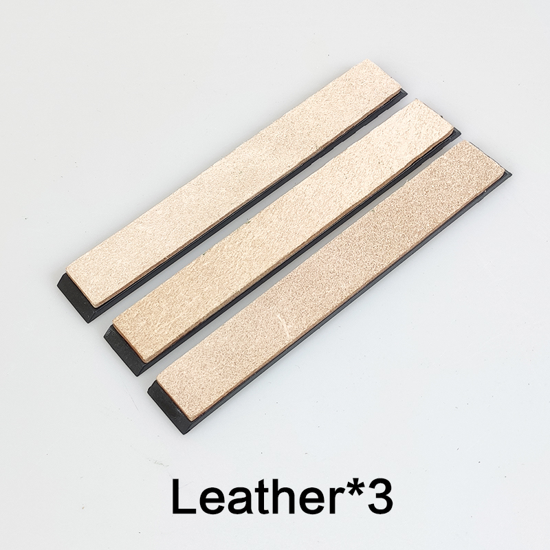 Mes Polish Riem Stropping Lederen Artikel Scherpen Messenslijper Schuren Scheermes Polijsten Plak Compound Slijpen Plakken: 3 leather
