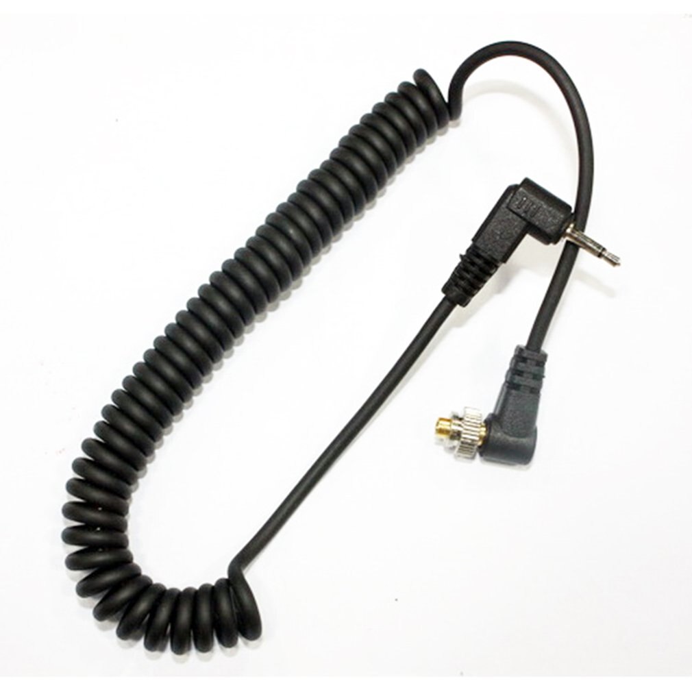 1m Camera Flashes Accessories 3.5mm/2.5mm/6.35mm to Male PC Flash Sync Cable Screw Lock for Trigger Studio Light