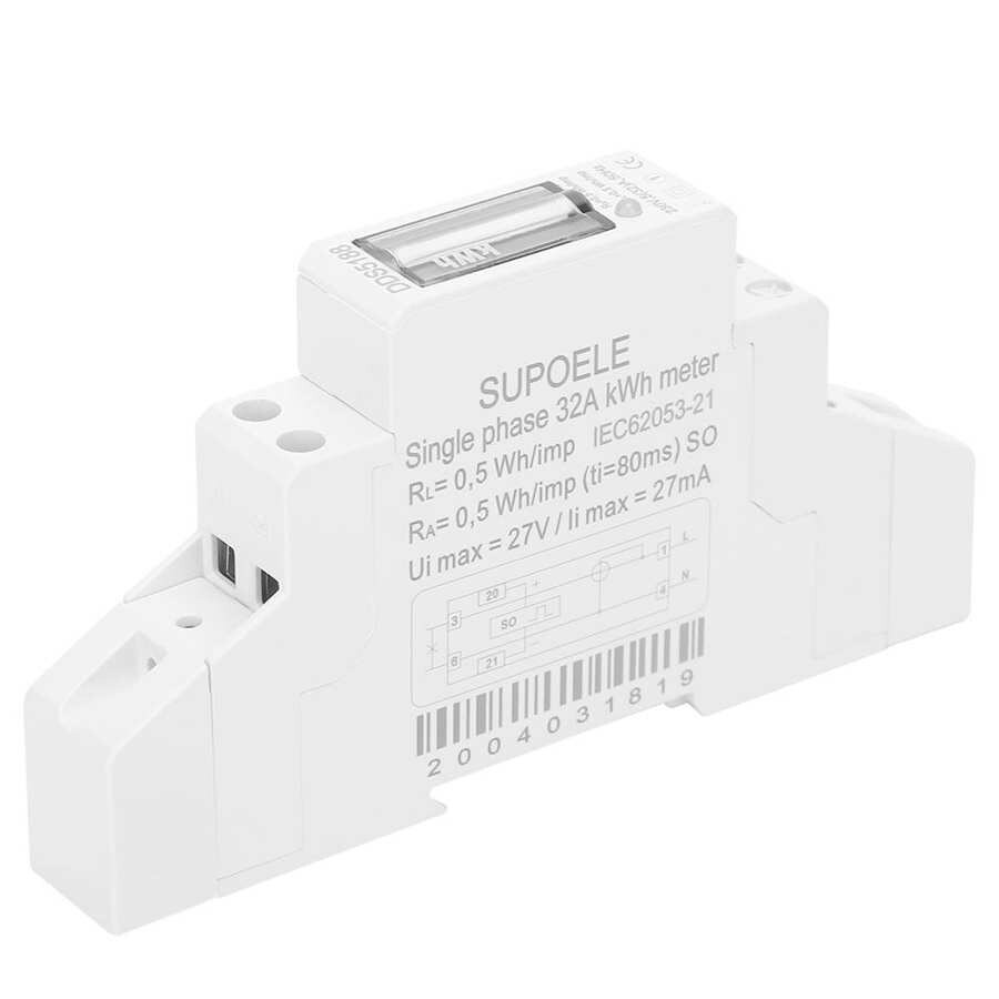 DDS5188 Single Phase Energy Meter Smart Watt Hour Meter High Accuracy 230V 5(32)A 50Hz