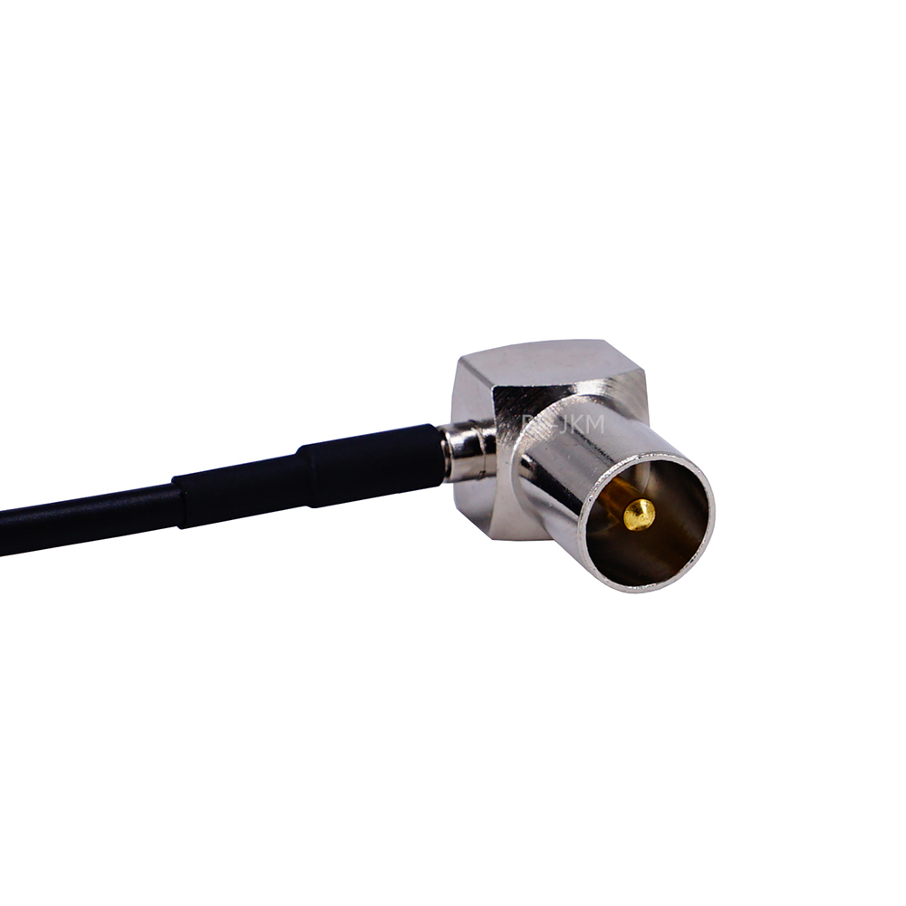 Ponticello coassiale treccia RG174 cavo di prolunga TV spina maschio a TV spina maschio cavo adattatore RF 90 gradi ad angolo retto