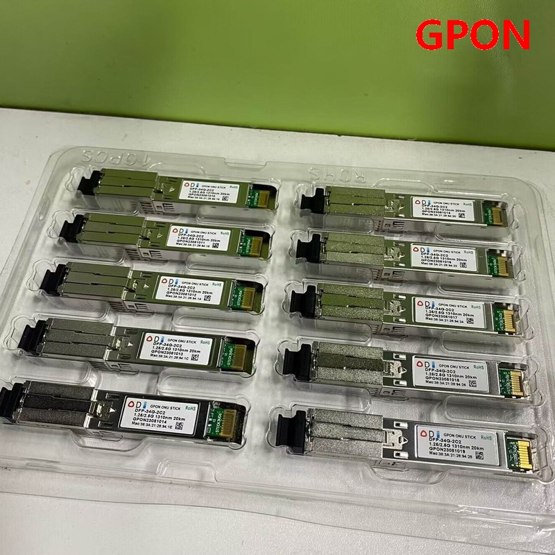 PON STICK EPON GPON XPON SFP ONU Stick con conector MAC SC módulo DDM pon HGU 1490/1330nm PPPoE IPoE 1,25 Gbps 802.3ah