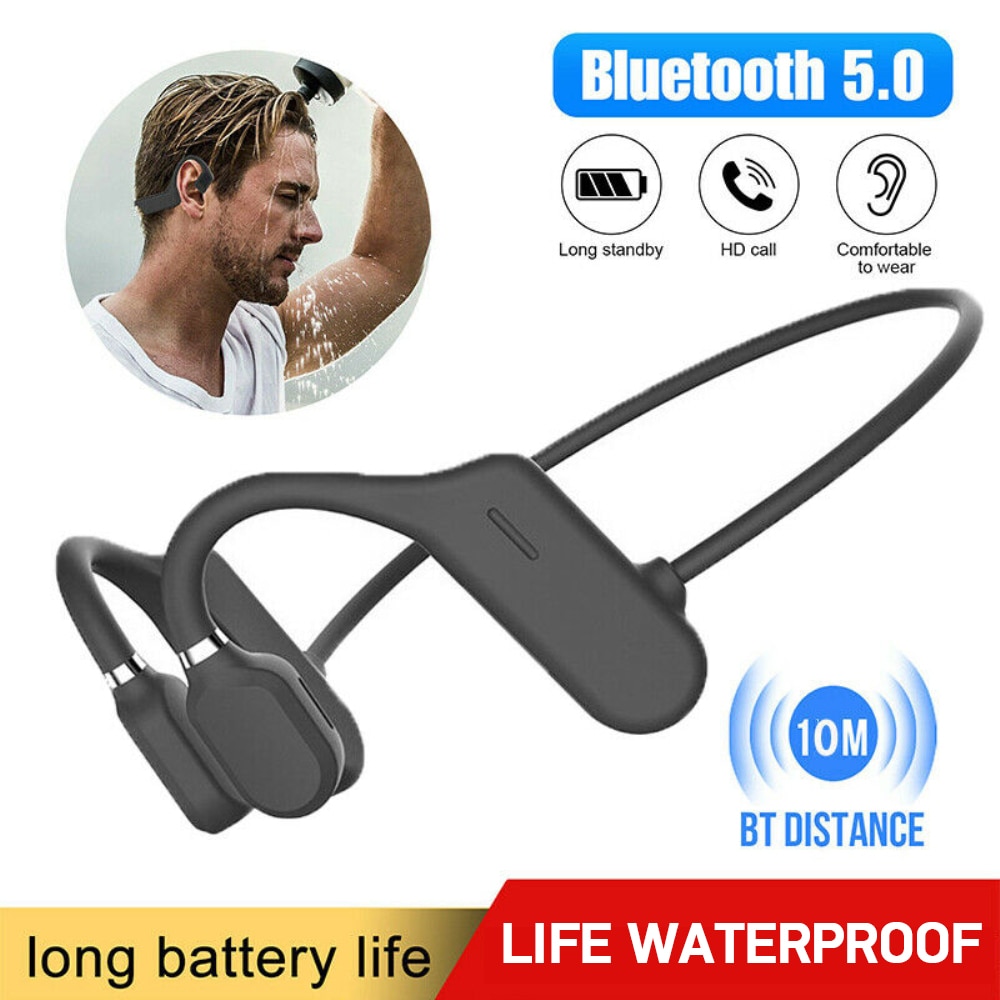 Tws Hoofdtelefoon Bluetooth 5.0 Draadloze Oordopjes Niet In-Ear Headset Transpiratie Waterdicht Sport Koptelefoon Met Microfoon