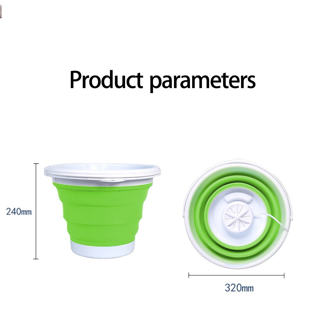 Fold-tub Mini Washing Machine Cleaning Small Portable Washer Usb Dormitory Mini Laundry Machine With Folding Barrel #YL5