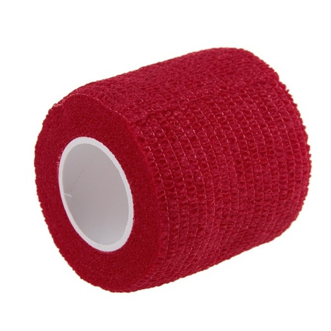 Vendaje para dedo, soporte de muñeca, fútbol, baloncesto, deportes, soporte de tobillo, rodillera, Cinta de soporte de cintura: Rojo