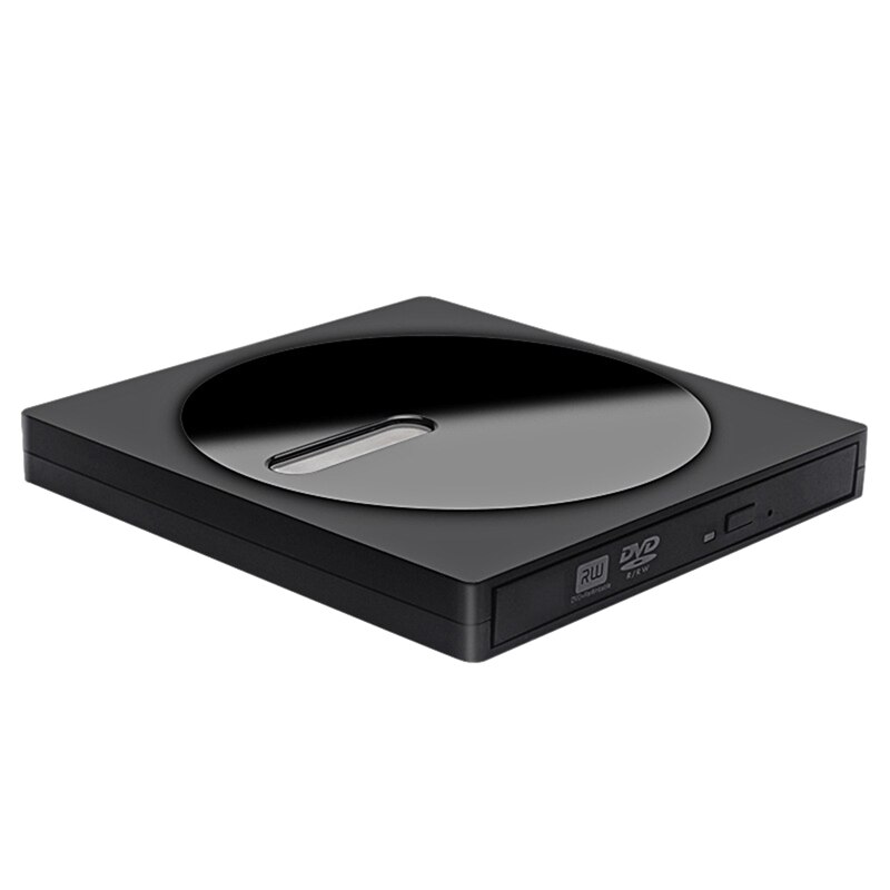 Unidad de CD DVD externa USB 3,0, reproductor de DVD tipo C, quemador Ultra fino para ordenador portátil, Mac, escritorio, PC, Ventana 10 8 7 XP: Default Title