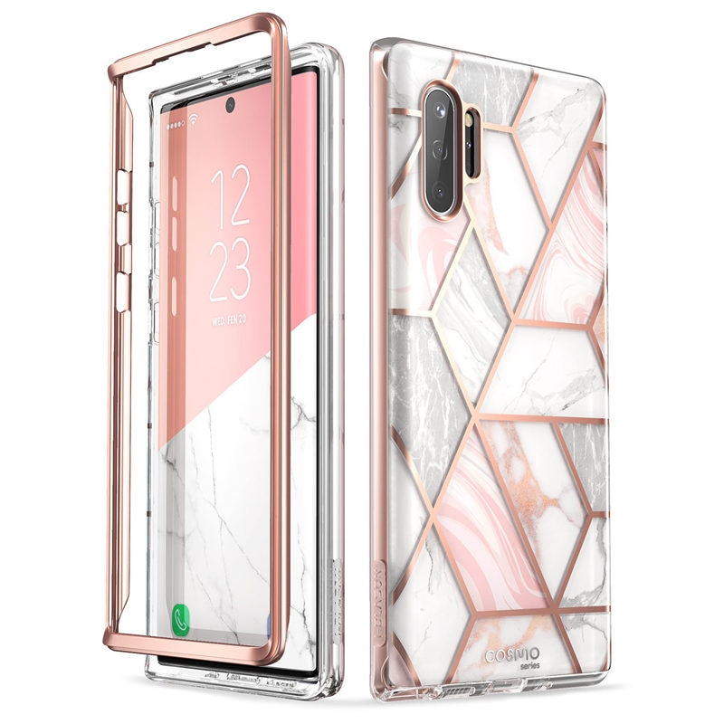 I-BLASON Voor Samsung Galaxy Note 10 Plus Case ) cosmo Full-Body Glitter Marmer Cover Case Zonder Ingebouwde Screen Protector