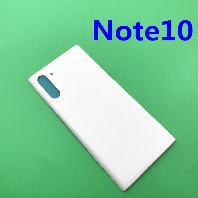 Samsung galaxy note 10 plus 10+  :lle takakansi lasi takaluukun kotelon kansi vaihtopuhelinkotelo samsung note 10: lle: Huomautus 10 valkoinen