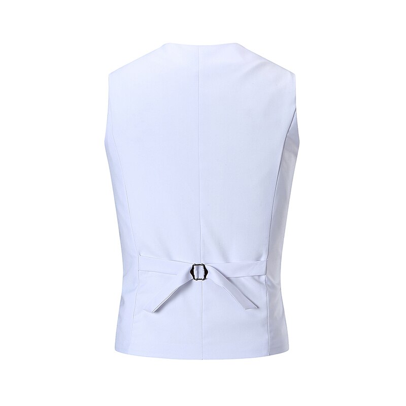 Vesten heren lente/herfst v-hals dubbelrijs vest heren zwart grijs wit vesten & gilets