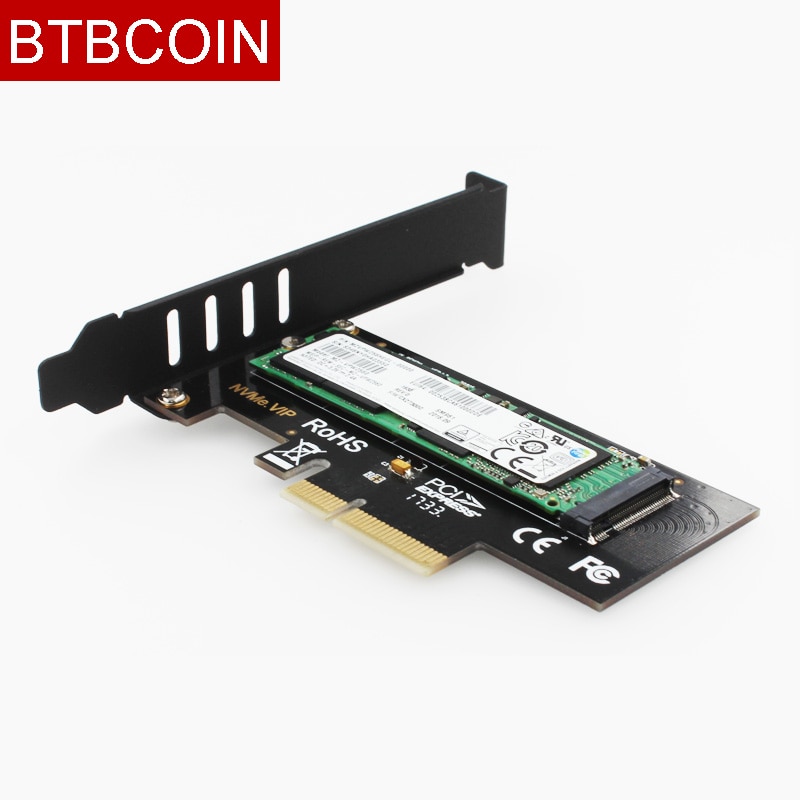 SK4 M.2 NVMe SSD NGFF TO PCIE X4 adapter M Key interface card Supports PCI Express 3.0 x4 2230-2280 Size m.2 FULL SPEED good