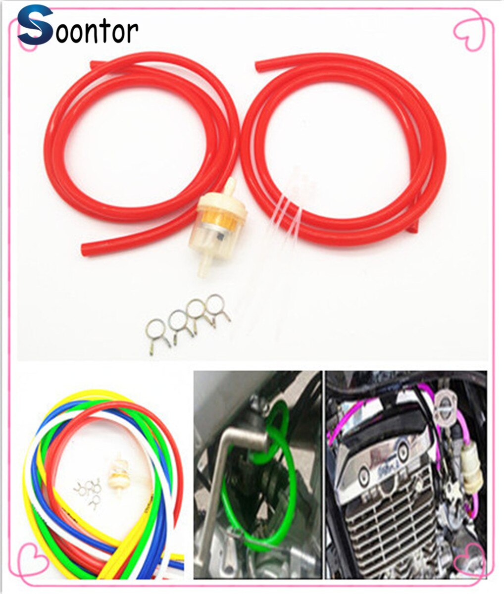 1M 2M Motorcycle motorbike Fuel Hose Oil Tube Filter Pipeline Rubber Line for YAMAHA Motorcycle