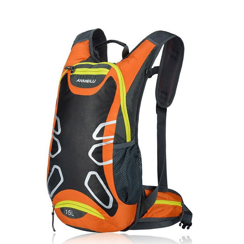 Anmeilu Wasserdichte Rucksack unisex draussen-Sport Berg Camping Rucksack für Reise Ski Radfahren Klettern mit Regen Abdeckung: Orange Rucksack