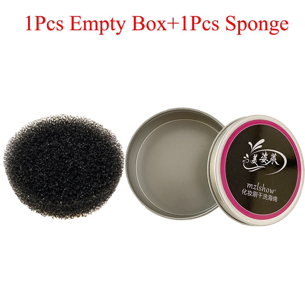 Limpiador de brochas de maquillaje, esponja para quitar el Color de las brochas, esponja para sombras de ojos, limpiador de pinceles de maquillaje de Color rápido: as the picture(1pc)