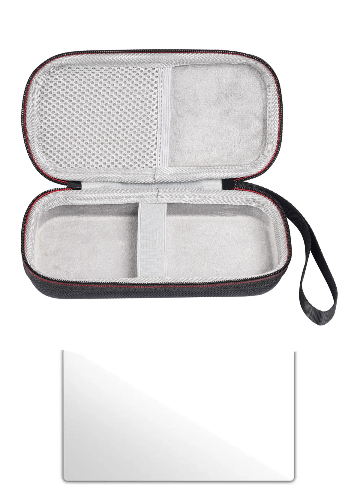 Estojo portátil anbernic rg40xx h com filme de vidro temperado, à prova d'água, bolsa rg40xxh, acessórios de jogo, caixa de armazenamento de cabos, presente: Maçã Verde