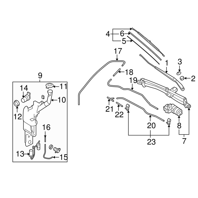 Windshield Washer Motor Pump for Toyota RAV4 Corol... – Grandado