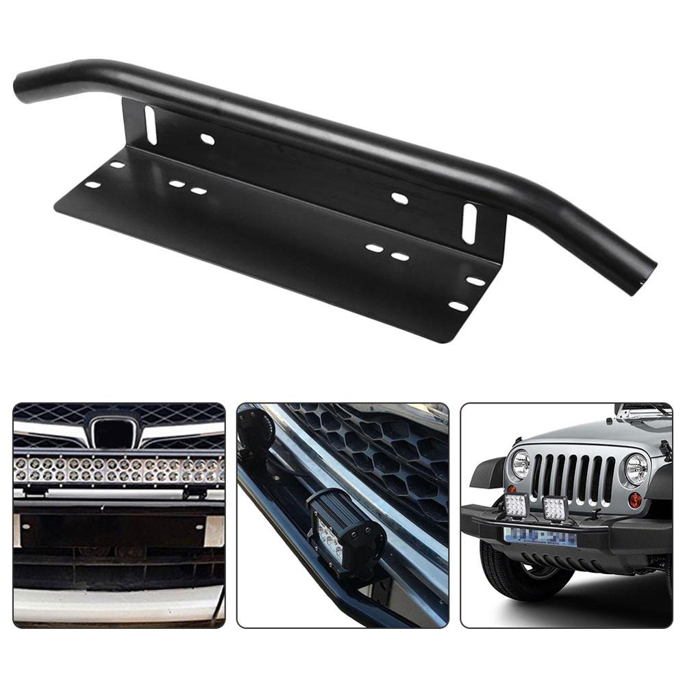 23Inch Auto Voorbumper Nummerplaat Beugel Aluminium Bull Bar Stijl Houder Voor Licht Bar Auto Vrachtwagen Suv universele