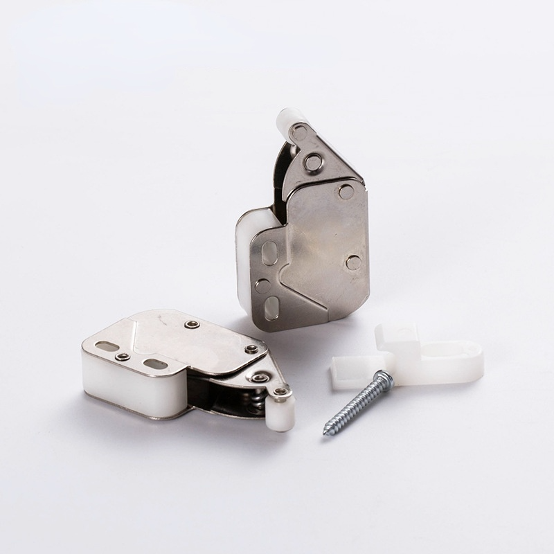 Elephant Trunk Lock Wardrobe Cabinet Door Mini Hook Lock Invisible Cabinet Door Rebound Self-locking Device Elephant Trunk Lock
