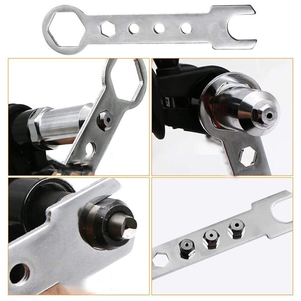 Electric Rivet Gun 2.4mm-4.8mm Rivet Nut Gun Drill Adapter Cordless Riveting Tool InsertInsert Nut Pull Rivet Tool Accessories