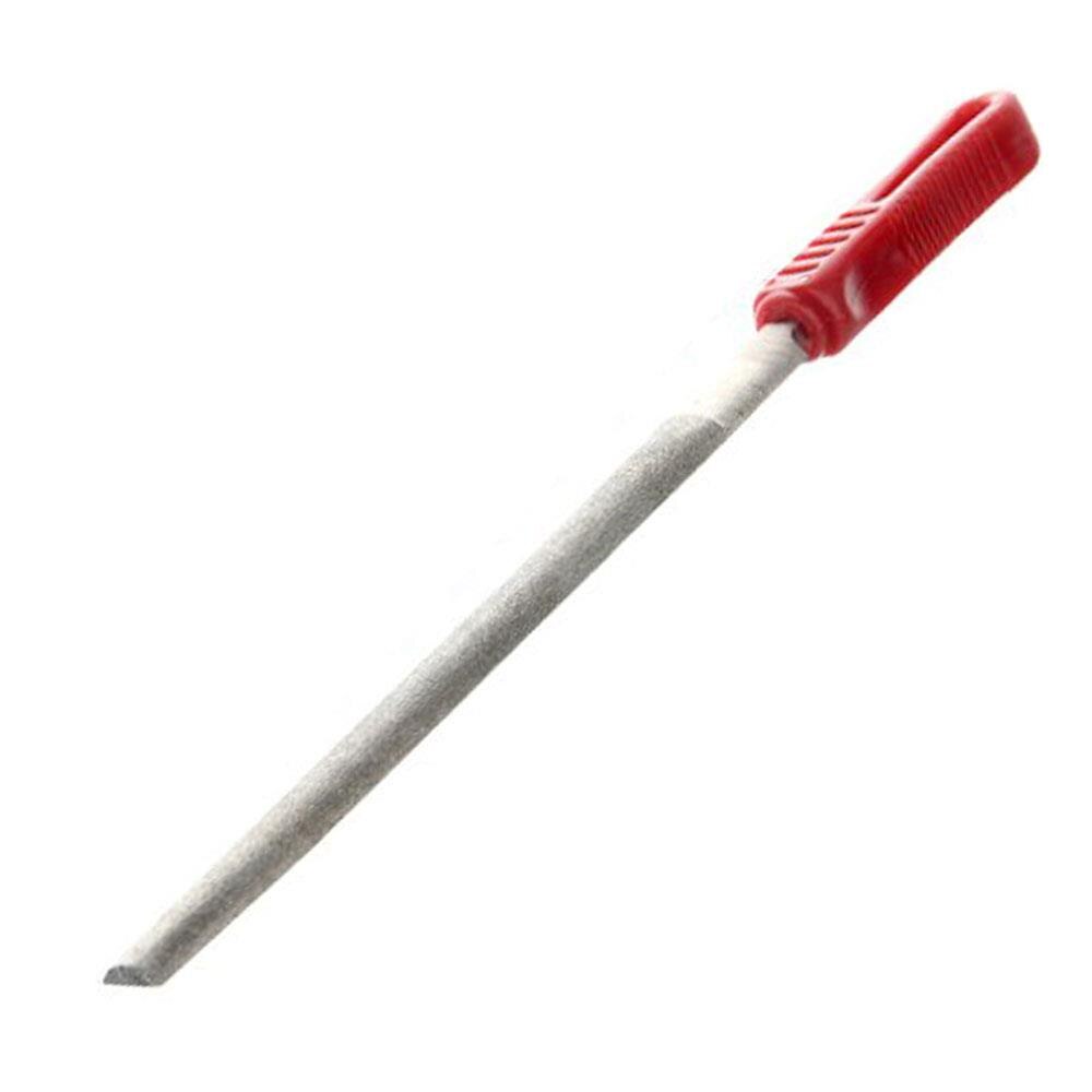 Charpentier polonais râpe diamant rouge métal plat diamant fichier polissage faucille forte perceuse électrique outils de travail du bois