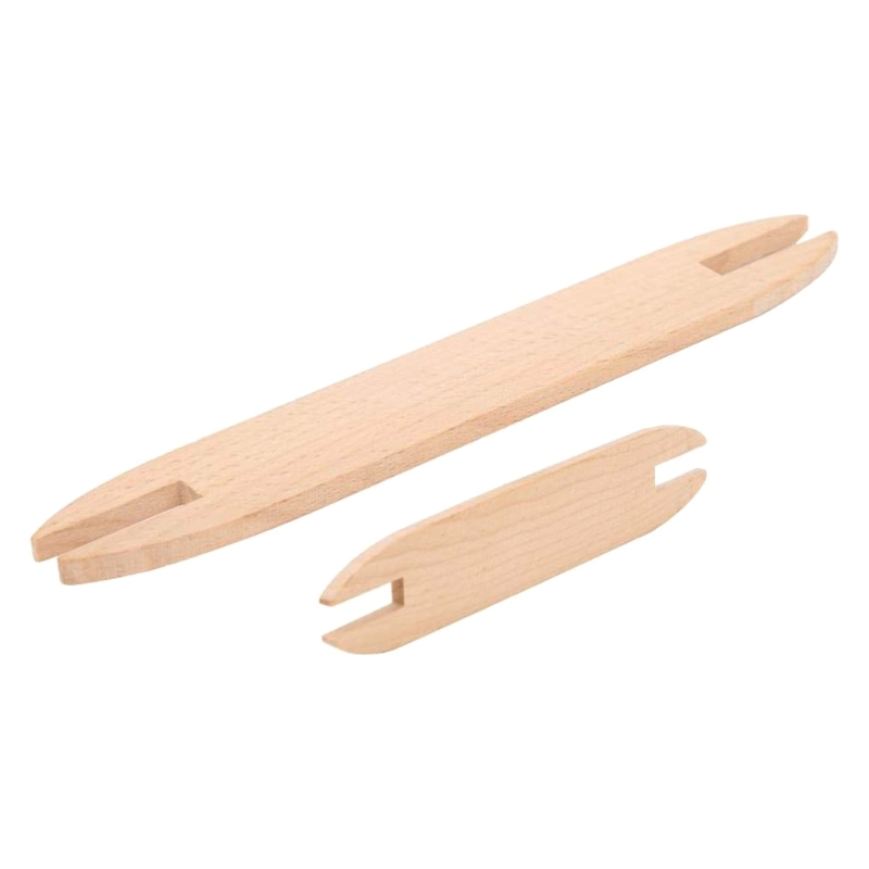 2 Pieces/Set Hand Weaving Shuttle Sticks 2 Different Sizes Beech Wood Knitting Tools Weaving Handmade Tapestry Shuttles 87HA