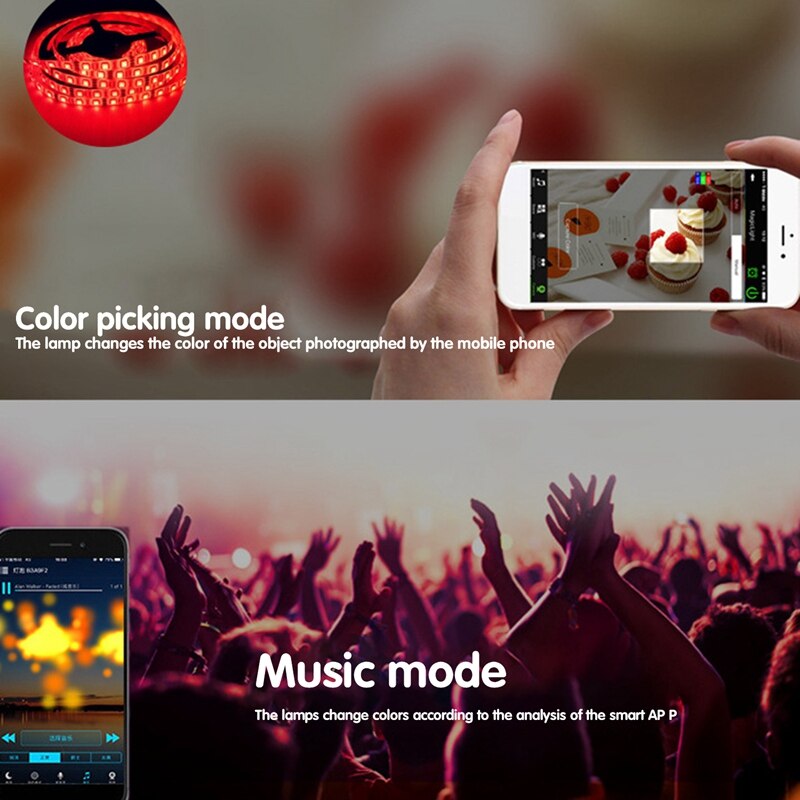Led Smart Rgb Controller, Kleurrijke Verlichting Met Controller, Mobiele Telefoon App Controle, Muziek Ritme